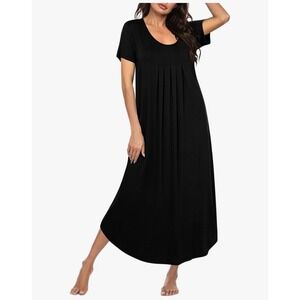 Ekouaer Women's Long Nightgown – Black – Size XL – NWT